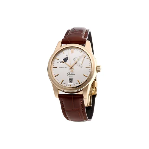 Glashütte Original Автоматический Механический Часы Мужские SENATOR 38,3 мм Белые