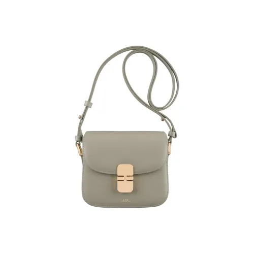 A.P.C Grace Lambskin Crossbody Bag Shoulder Bag Mini Women's Gray A.P.C Grace Овечья шкура Сумка через плечо Сумка на плечо Мини Женская Серый