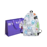 Синий и белый + премиум сумка для покупок