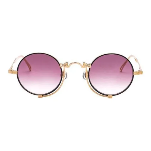 Matsuda В зависимости от официального сайта Круглые Солнцезащитные очки Унисекс Золото
