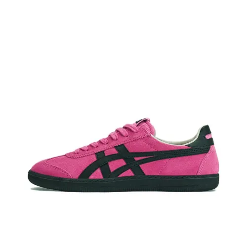 Onitsuka Tiger Tokuten Slip-Resistant Impact-Resistant Abrasion-Resistant Низкие Кроссовки для Скейтбординга Унисекс Темно-розовый