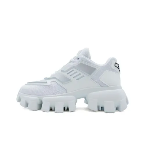 PRADA Cloudbust Thunder Low Топ Толстоподошвенные кроссовки Женские Белые