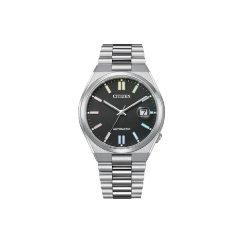 CITIZEN Автоматический Механический Механизм Нержавеющая Сталь Ремешок Часы 40 мм Мужские Часы Черный Циферблат