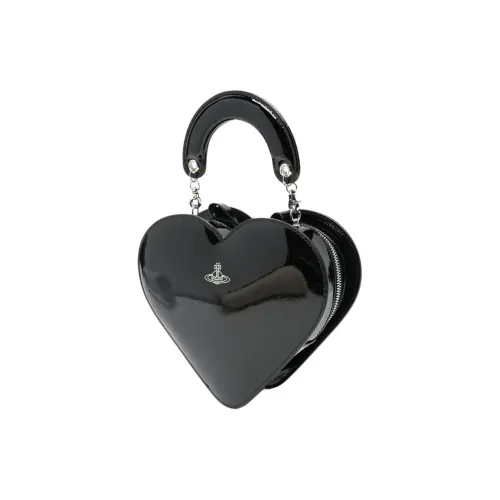 Vivienne Westwood Искусственная кожа с полиуретаном сумка в форме сердца женская черная
