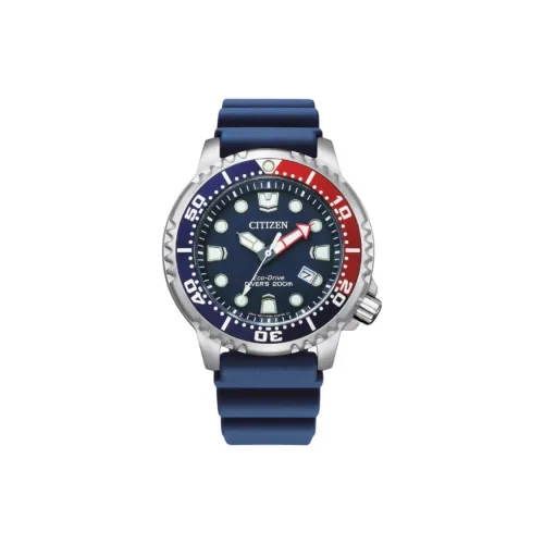 CITIZEN Promaster Diver Collection Светильник Кварцевый механизм ПУ (полиуретан) Ремешок Часы Мужские Синий циферблат