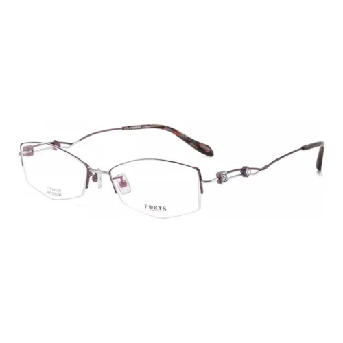 PORTS Титан Нерегулярная форма Оправы для очков Мужской Фиолетовый