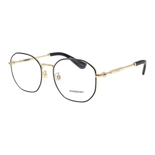 Burberry Нерегулярная форма Оправы для очков Мужской Черный Золотой