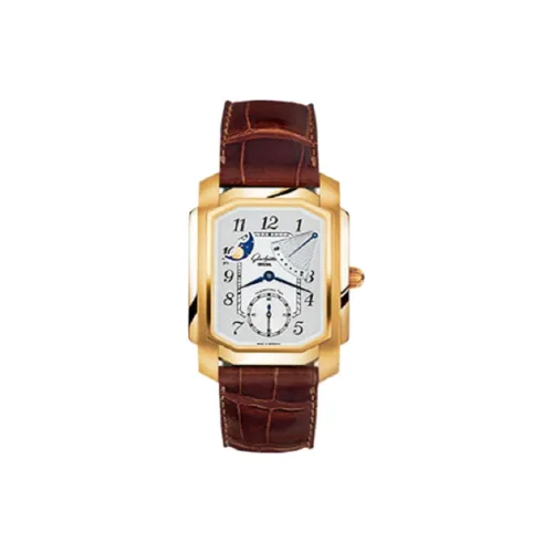 Glashütte Original Автоматический Механический Механизм Мужские Часы 36,3мм*40мм*10,8мм Серебряный
