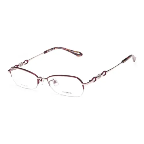 PORTS Пластина Сплав Рамка Нерегулярная форма Оправы для очков Женские Фуксия