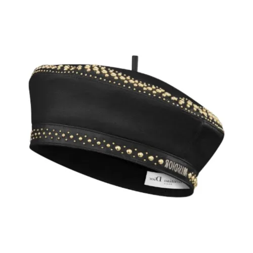 DIOR Телячья кожа Береты Женские Черный