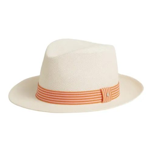 HERMES Солома Цилиндры Мужской Оранжево-коричневый