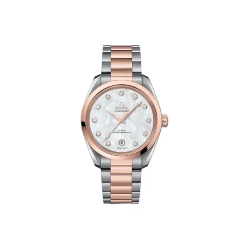 OMEGA Автоматический Механический Movement Женские AQUA TERRA 150 метров Часы 38 мм Белый