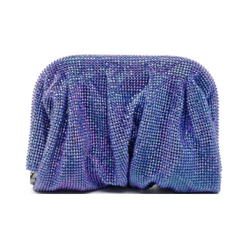 BENEDETTA BRUZZICHES Кристальный клатч маленький женский синий-фиолетовый