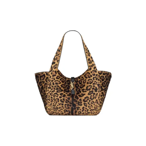 SAINT LAURENT Замша с кожаной вставкой сумка через плечо женская черная коричневая