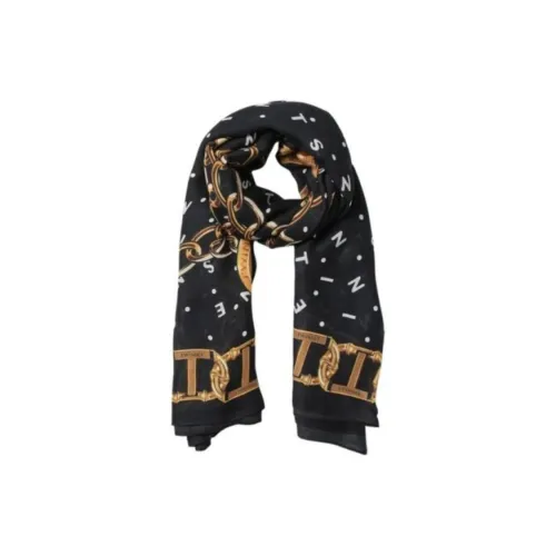 Твинсет Milano Organization Шелковые Шарфы Женские Черный