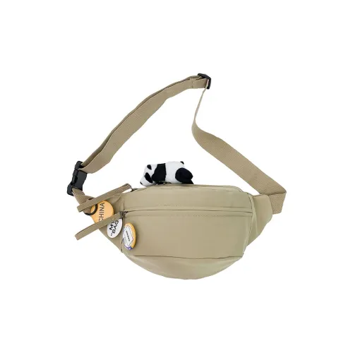 MOK Нейлоновая Сумка через плечо Сумка-слинг Сумка на плечо Бананка Обычная Унисекс Хаки Зеленый Белый Черный Красный Оранжевый