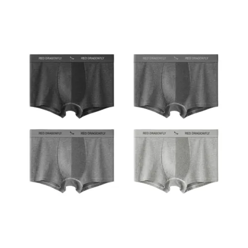 RED DRAGONFLY Хлопок Трусы Мужские 4 Пачки
