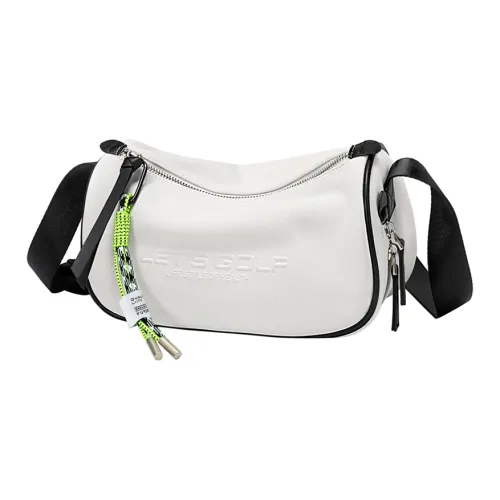 GOLF Сумка через плечо из ткани среднего размера женская цвет айвори белый черный