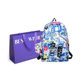 Темно-синий и белый + премиум сумка для покупок