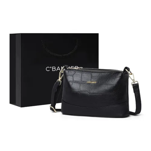 C°BANNER Коровья кожа с синтетической кожей сумка через плечо стандартная женская черная