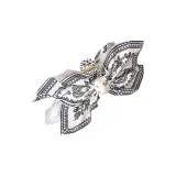 Французская заколка-краб с узором пейсли