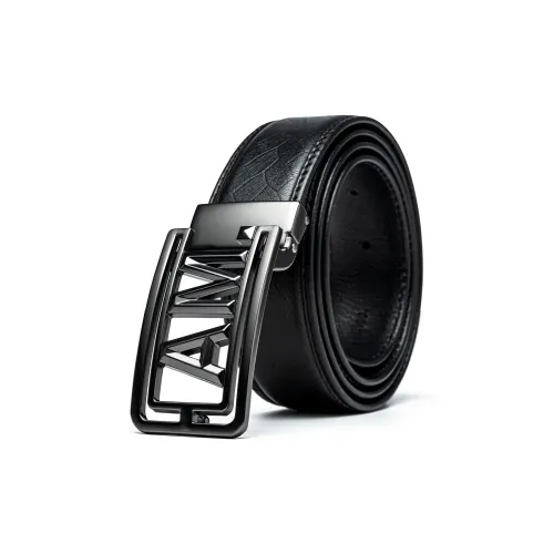 Anthony Miles Ремни из цинкового сплава с застежкой-пластиной HONEYCOMB верхняя коровья кожа черный 3,5 см