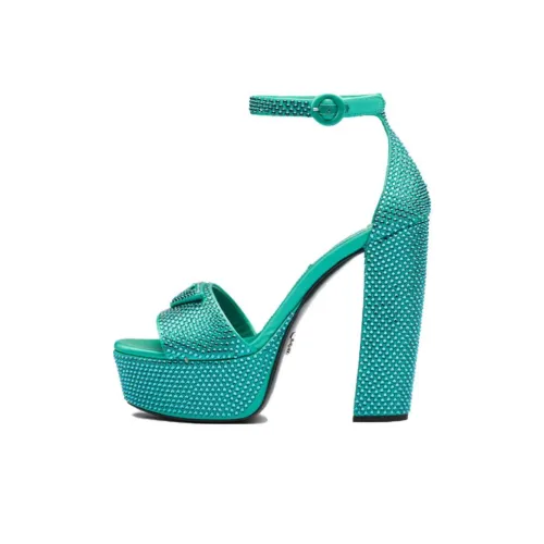 PRADA One Ремешок Сандалии Женские Зеленые