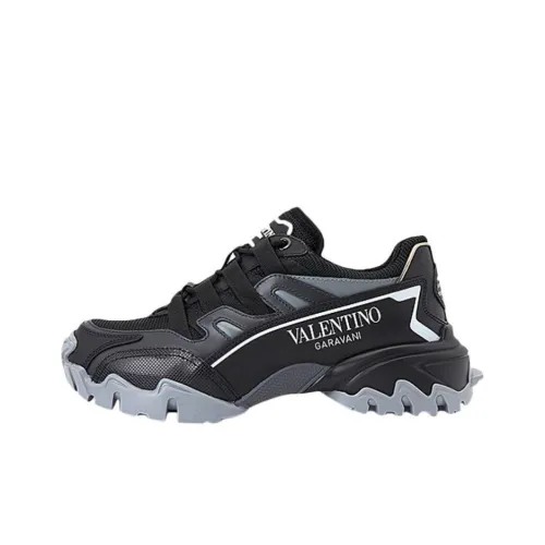 Valentino Climbers Амортизация Износостойкий Низкий Топ Спортивная Повседневная Обувь Женская Черная