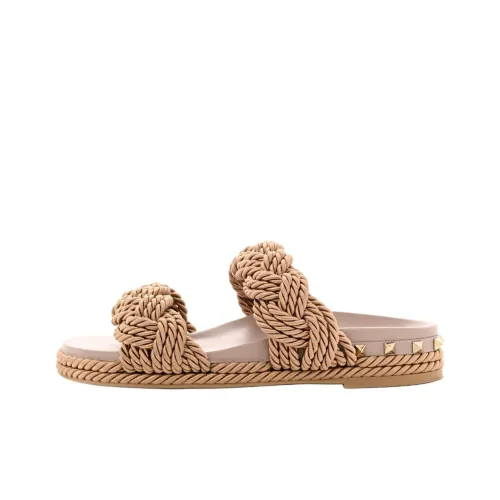 Valentino Rockstud Слипоны Женские Коричневый