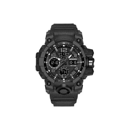 BENKEN Darth Vader Collection Электронный Механизм Смола Ремешок Часы Мужские Циферблат Черный