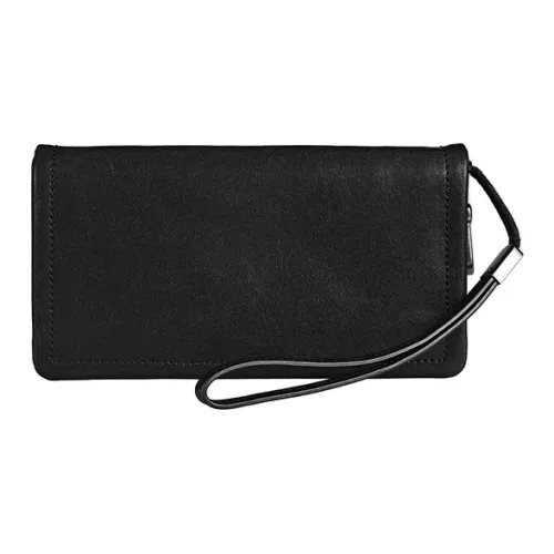 DOSRFINI Кошелек из коровьей кожи мужской черный