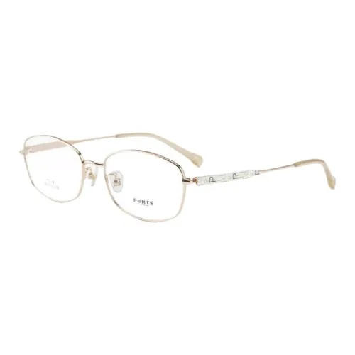 PORTS Титановый сплав Нерегулярная форма Оправы для очков Женские Золото