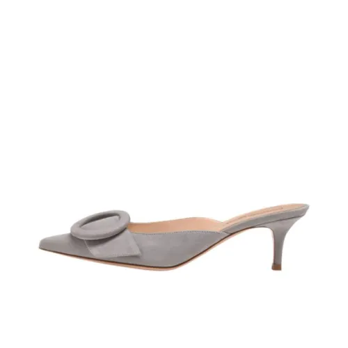 GIANVITO ROSSI Portofino Домашние тапочки Серый Женские