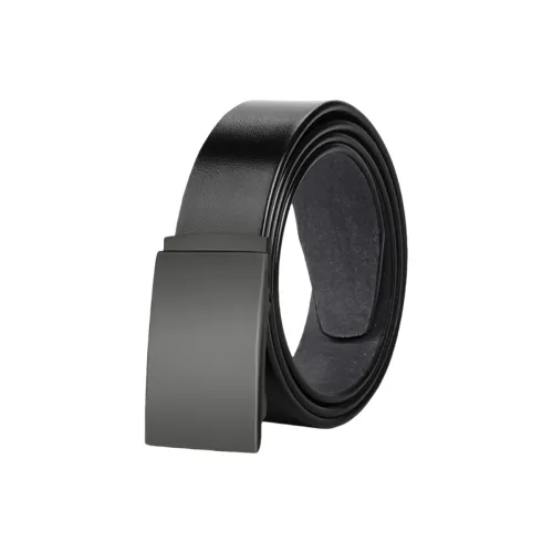 DIQIE Нет Hole Брюки Ремень Плавная пряжка Ремень Средний Aged Беззубик Автоматическая пряжка Гладкая поверхность