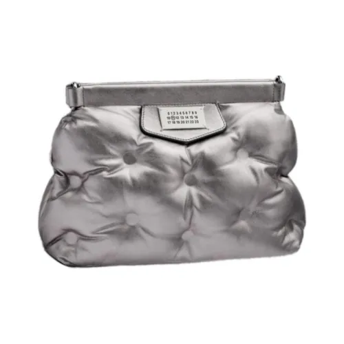 Maison Margiela Glam Slam Овчина Сумка Сумка через плечо Маленькая Женская Металлический Серый