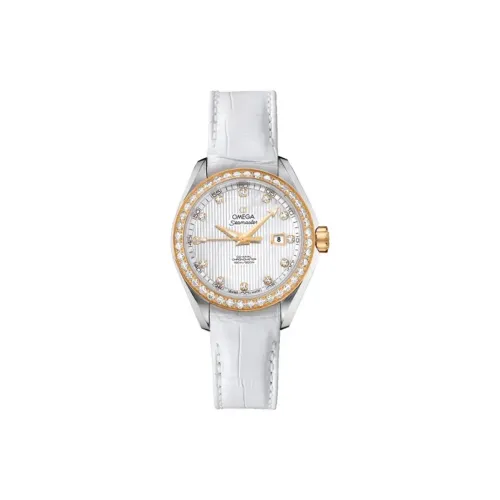 OMEGA Автоматический Механический Movement Женские AQUA TERRA 150 метров Часы 30MM Белый