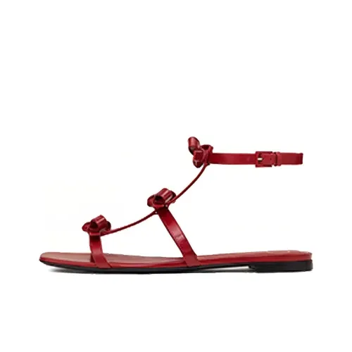 Valentino One Ремень Сандалии Женские Красные