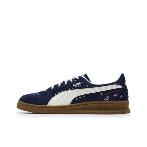 PUMA Устойчивые к истиранию низкие кроссовки для скейтбординга унисекс темно-синие