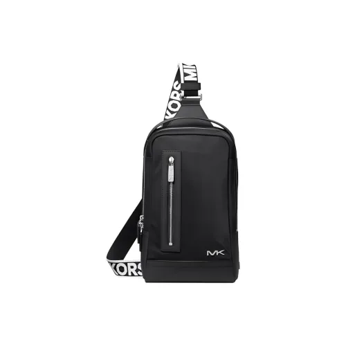 MICHAEL KORS Сумка через плечо из ткани и искусственной кожи мужская черная