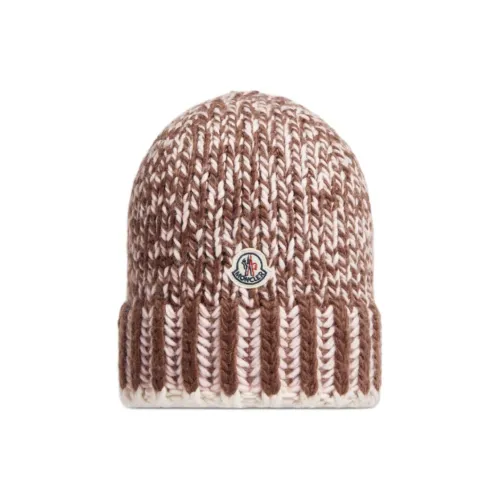 Moncler Шерстяные Шапки Женские Бежевые