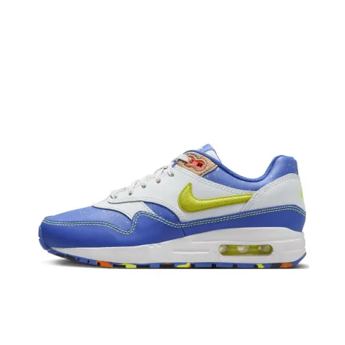 Nike Air Max 1 Kids Lifestyle Shoes Белый Синий Подростки