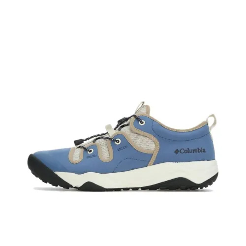 Columbia Slip-resistant Abrasion-resistant Breathable Low-Top Casual Shoes Unisex Blue Beige Колумбия Противоскользящий Устойчивый к истиранию Дышащий Низкий Топ Повседневная Обувь Унисекс Синий Бежевый