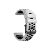 Официальный - Белый с Черным [Двухцветный силиконовый ремешок]