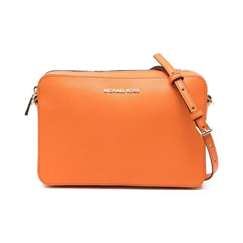 MICHAEL KORS Jet Set Телячья кожа Сумка через плечо Сумка на плечо Женская Оранжевая