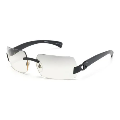 CHANEL Ацетат Прямоугольные Оправы для Очков Женские Черные