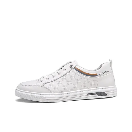 Spider King Low Топ Скейтборд Кроссовки Мужские Белые