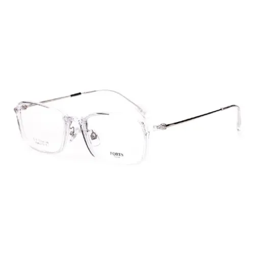 PORTS Титан Нерегулярная форма Оправы для очков Женские Прозрачный