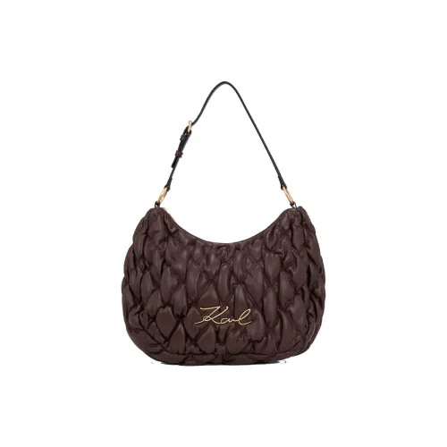 Karl Lagerfeld K SIGNATURE Полиуретан Сумка через плечо Женская Темный шоколад