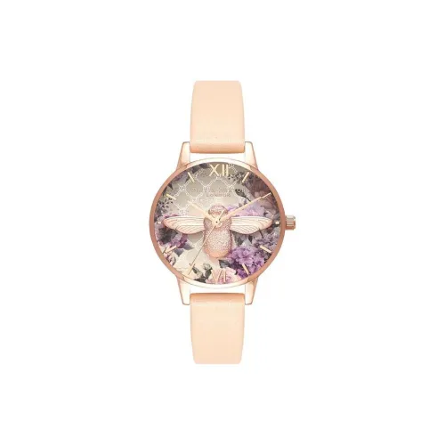 OLIVIA·BURTON Glasshouse Collection Наручные часы Кварцевый механизм Кожаный ремешок 30MM Многоцветный циферблат Женские часы