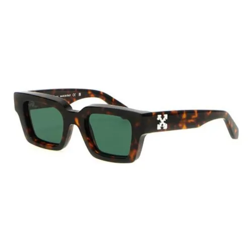 OFF Белый Ацетат Прямоугольные Солнцезащитные очки Унисекс Черепаховый